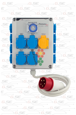 Timerbox II 12x600W+topení 2000W, třífázové