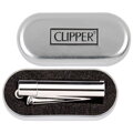 Zapalovač Clipper Classic CMP11R Silver+Gold+Giftbox 3+1 ZDARMA