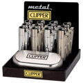 Zapalovač Clipper Classic CMP11R Silver+Gold+Giftbox 3+1 ZDARMA