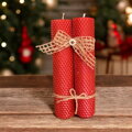Barevné Adventní motané svíčky ze včelích pláství 3x21cm 4-Pack