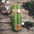 Barevné Adventní motané svíčky ze včelích pláství 3x21cm 4-Pack