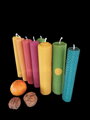 Barevné Adventní motané svíčky ze včelích pláství 3x21cm 4-Pack