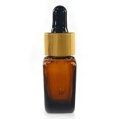 Skleněná lahvička s pipetou čtvercová hnědá, 10 ml, 1 ks