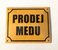 Smaltovaná cedule Prodej medu 20 x 16 cm 