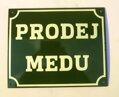 Smaltovaná cedule Prodej medu 25 x 20 cm