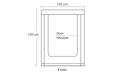 HOMEbox Vista Medium (125x65x120 cm)