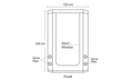 HOMEbox Vista Triangle+ (120x75x200 cm)