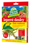 Forestina Zdravá zahrada Lepové desky Žluté venkovní 5 ks