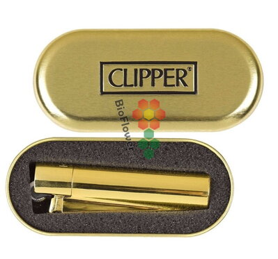 Zapalovač Clipper CMP11R Gold+Giftbox  