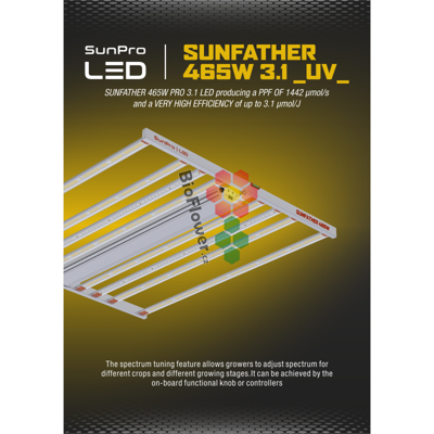Sunpro - SUNFATHER 465W -3.1 UV- LED osvětlení
