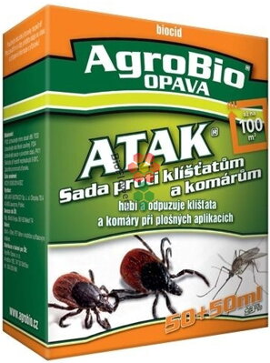 Atak sada proti klíšťatům a komárům 50 + 50 ml