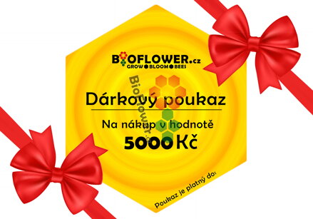 Dárkový poukaz na odběr zboží v hodnotě 5000 Kč