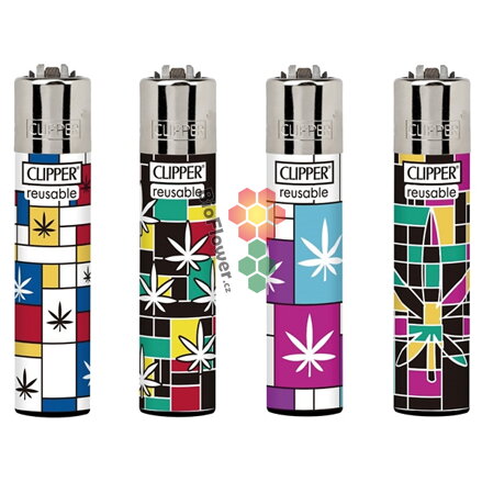Zapalovač Clipper CP11RH Modern Weed