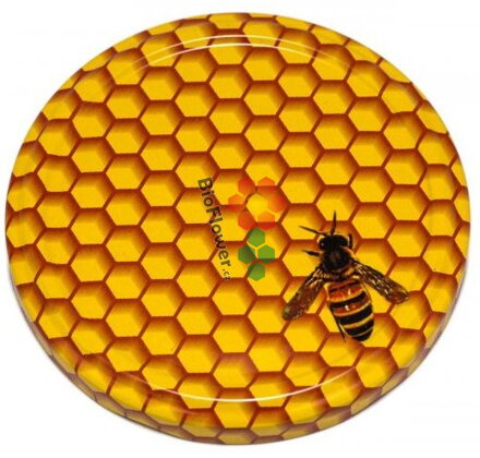 Bioflower - Víčko se závitem TO82 (VČELKA) na med
