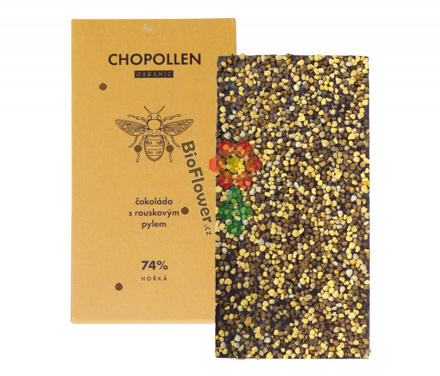 Chopollen - BIO hořká čokoláda s rouskovým pylem