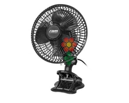 Klipsnový ventilátor RAM s oscilací 20W - Ø18cm