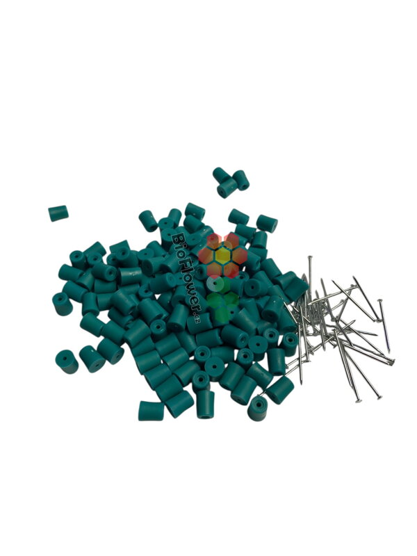 BE-EQ  mezerníky + hřebíčky , kónické barevné, 100 ks