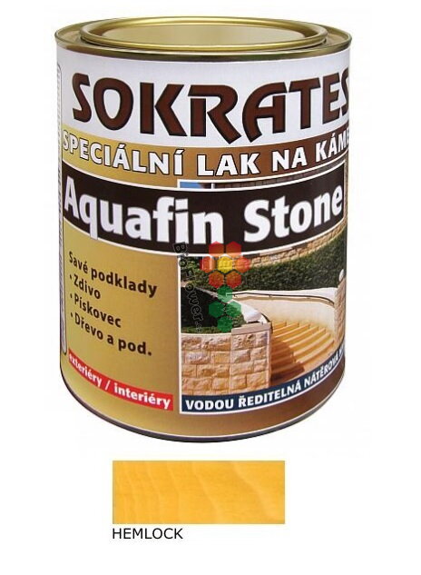 SOKRATES Aquafin Stone 0,7Kg lazura odstín Hemlock