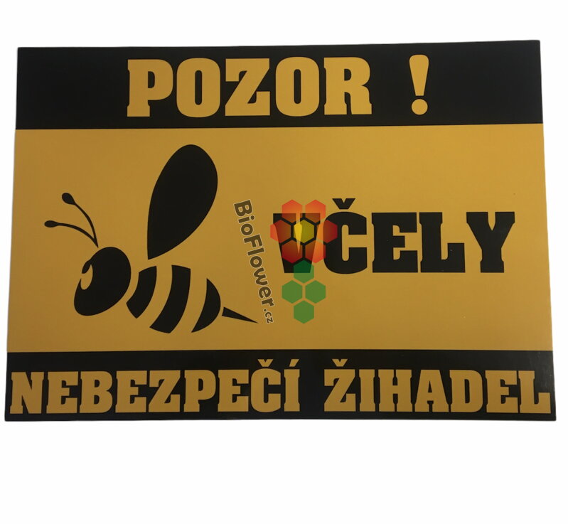 Cedule pozor včely 40 x 28 cm