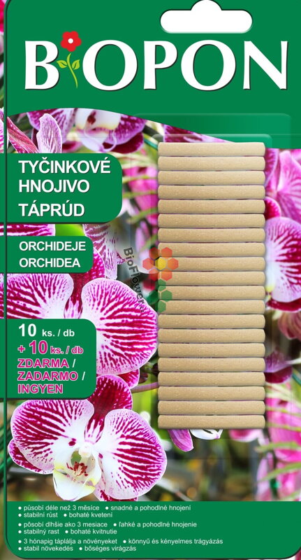 Orchideje - hnojivové tyčinky Biopon