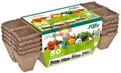 Rašelinový kontejner Jiffystrips® 5-50, 4,5 x 4,5 cm