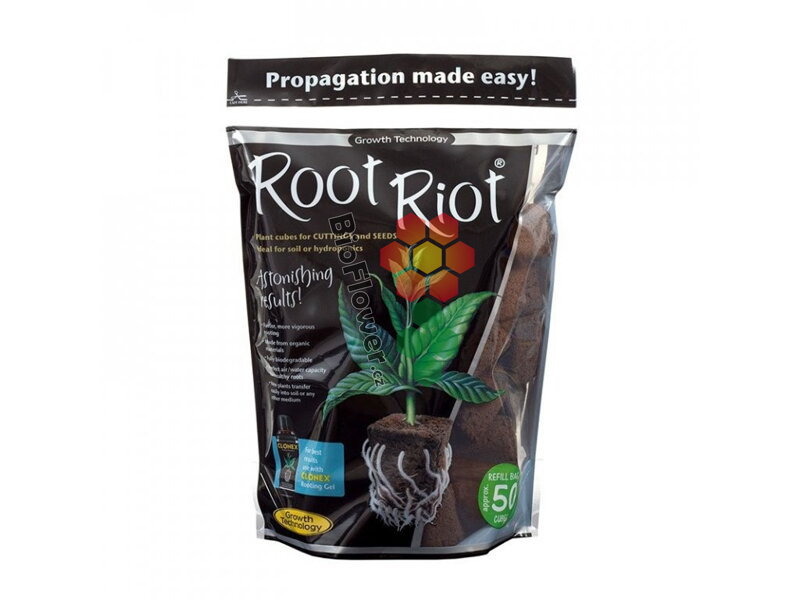 Root Riot natural rooting sponges 50 ks - sadbovací kostky