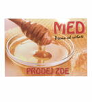 Omyvatelná Cedule Prodej medu A