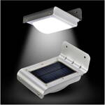 LED solární lampa pro venkovní osvětlení nástěnná se senzorem rozpoznání dne a noci