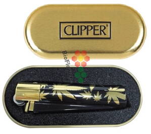 Zapalovač Clipper CMP11R Gold Leaves+Giftbox