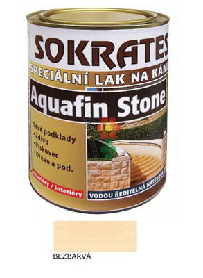 Barva na úly SOKRATES Aquafin Stone 0,7Kg bezbarvá lazura
