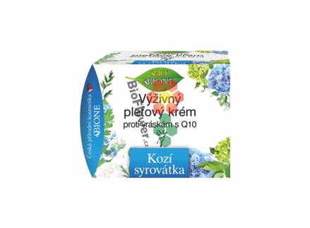 BC Bione Cosmetics Kozí Syrovátka Výživný krém proti vráskám Q10 51 ml