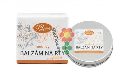 Pleva Medový balzám na rty v kelímku 15 g