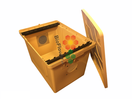 Bedna na rámky malá s větráním plastová pro přepravu rámečků a přesun včel