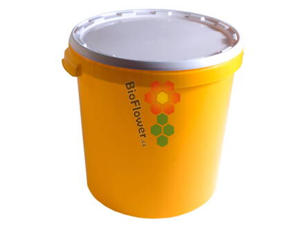 Nádoba na med do 40 kg medu plastová žlutá/bílá